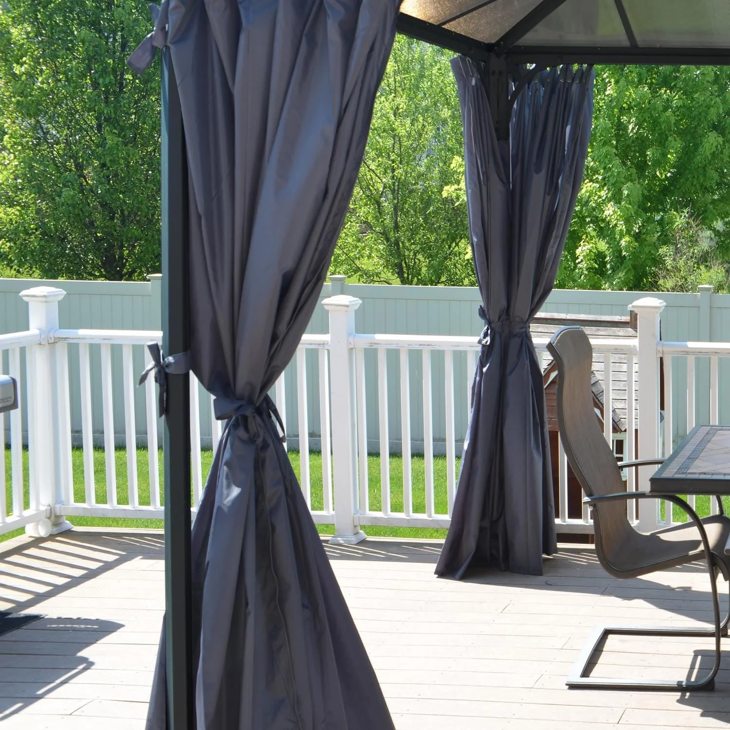 Palram - Canopia | Milano 4300/Martinique 5000 Gazebo Curtain Set - 6 Piece - Image 2