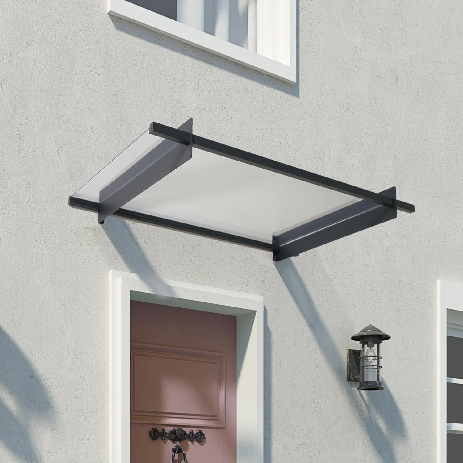 Palram - Canopia | Nancy Door Awning - Gray/Clear - Image 14