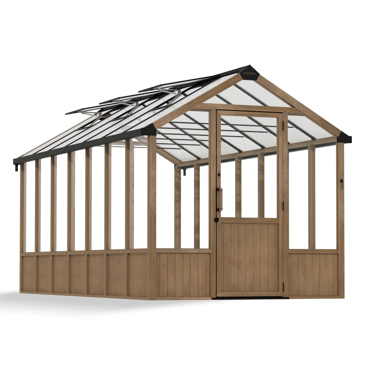 Palram - Canopia | Natura 8 ft Series - Cedar Wood Greenhouse Kit - Image 18
