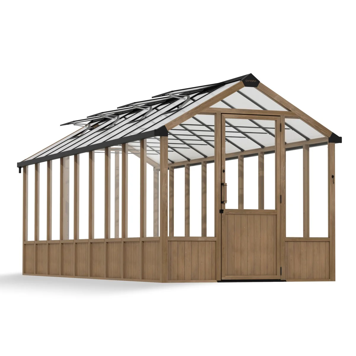 Palram - Canopia | Natura 8 ft Series - Cedar Wood Greenhouse Kit - Image 22