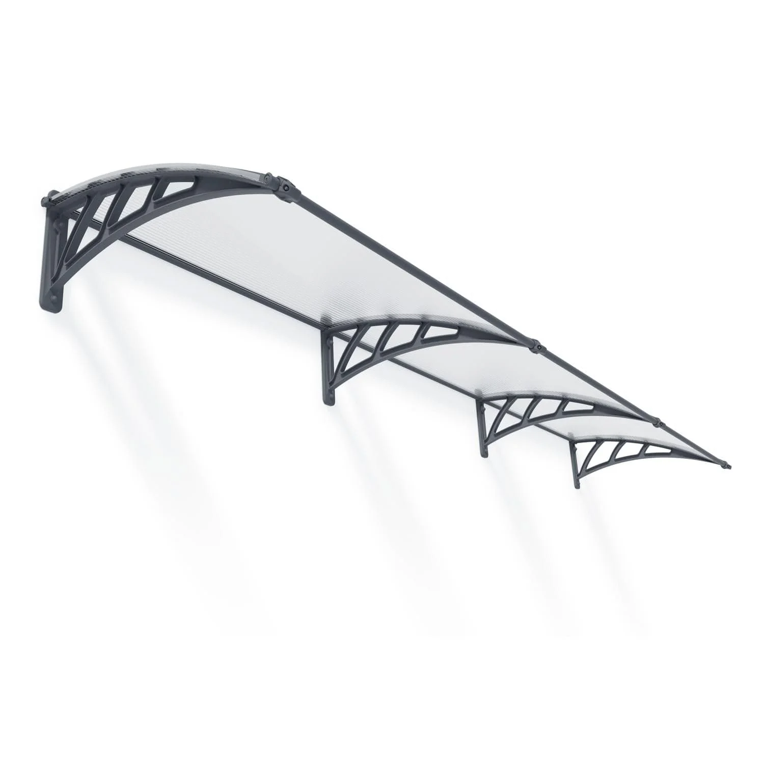 Palram - Canopia | Neo 3540 12x3 ft Awning - Gray/Clear
