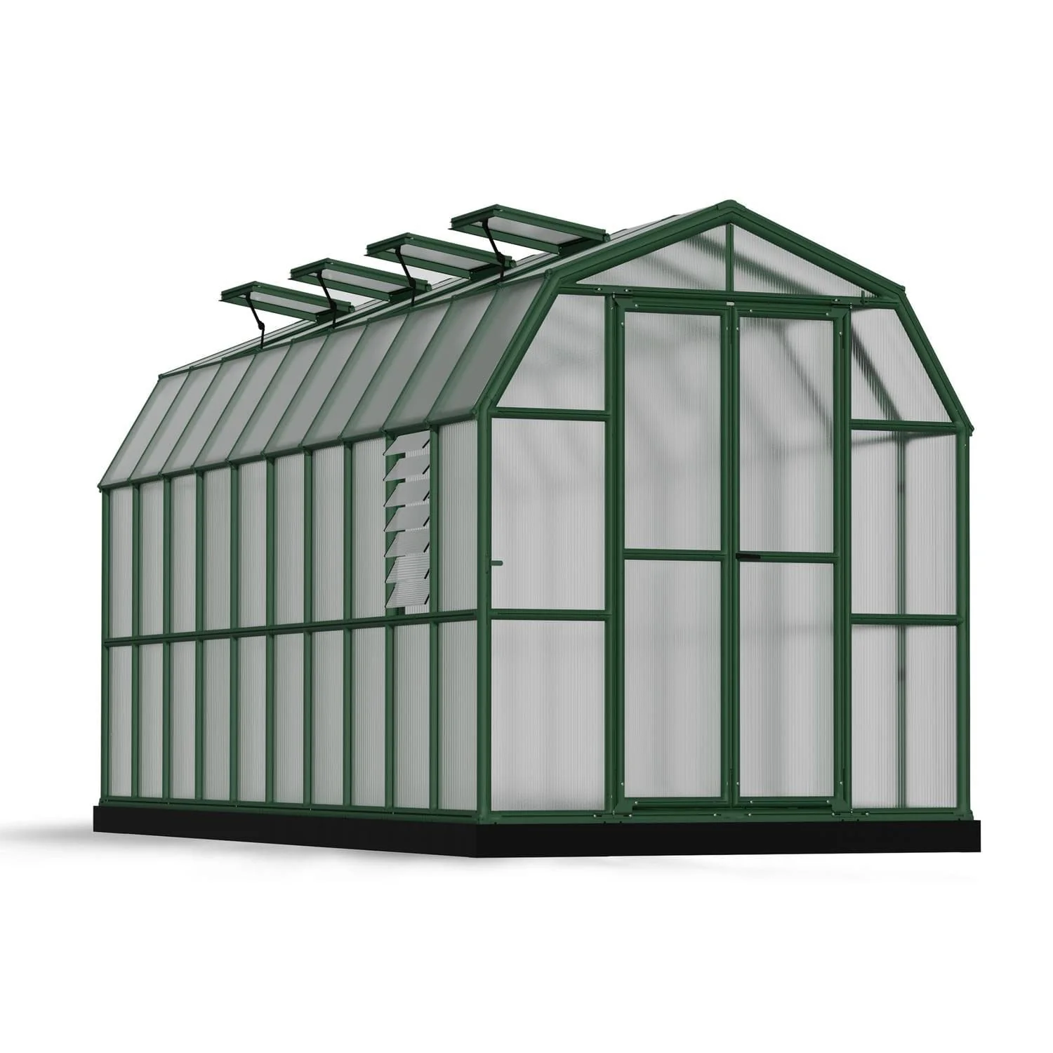 Palram - Canopia | Prestige 8x20 ft Twin-Wall Greenhouse Kit Package With 6mm Twin-wall Polycarbonate Glazing