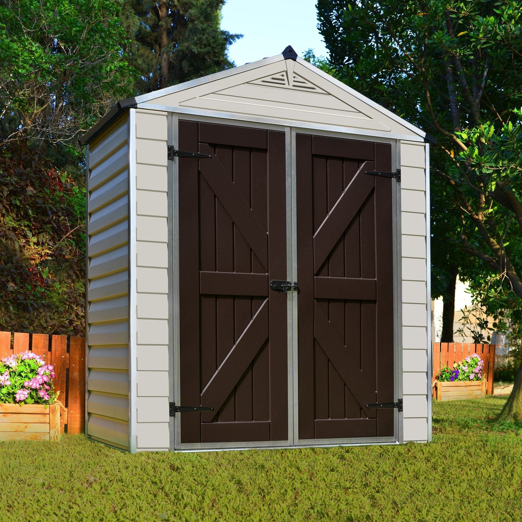 Palram - Canopia | SkyLight Polycarbonate Storage Shed - 6ft Wide