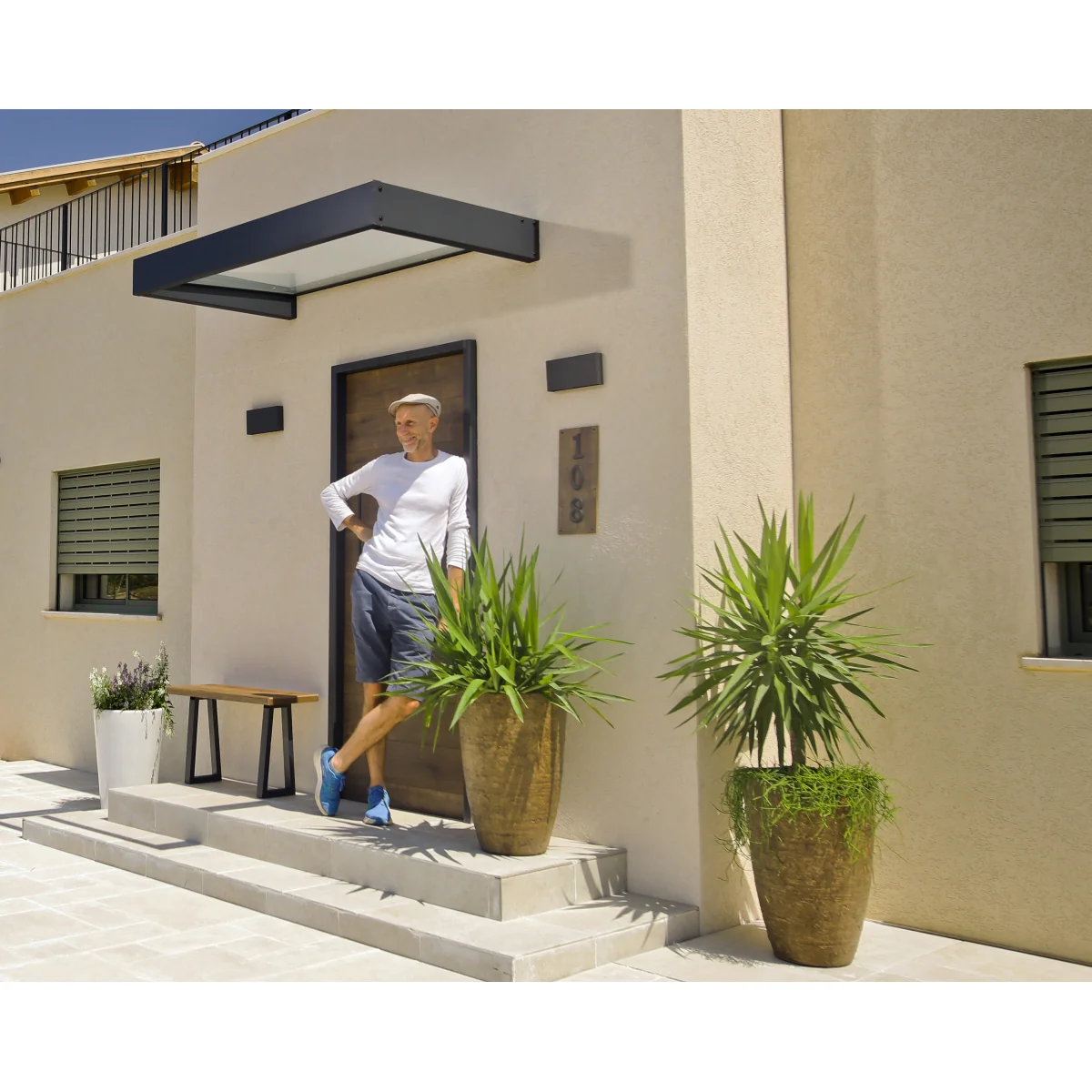 Palram - Canopia | Sophia Door Awning - 3 Ft Wide - Image 26