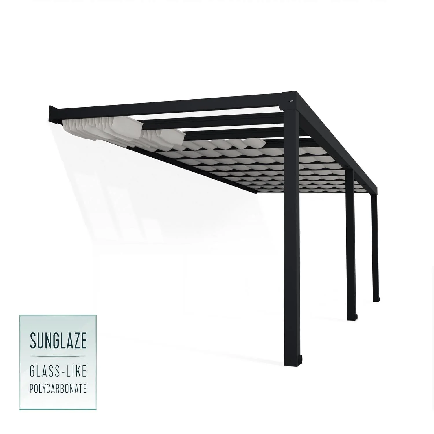 Palram - Canopia | 11x22 ft Stockholm Patio Cover Roof Blinds