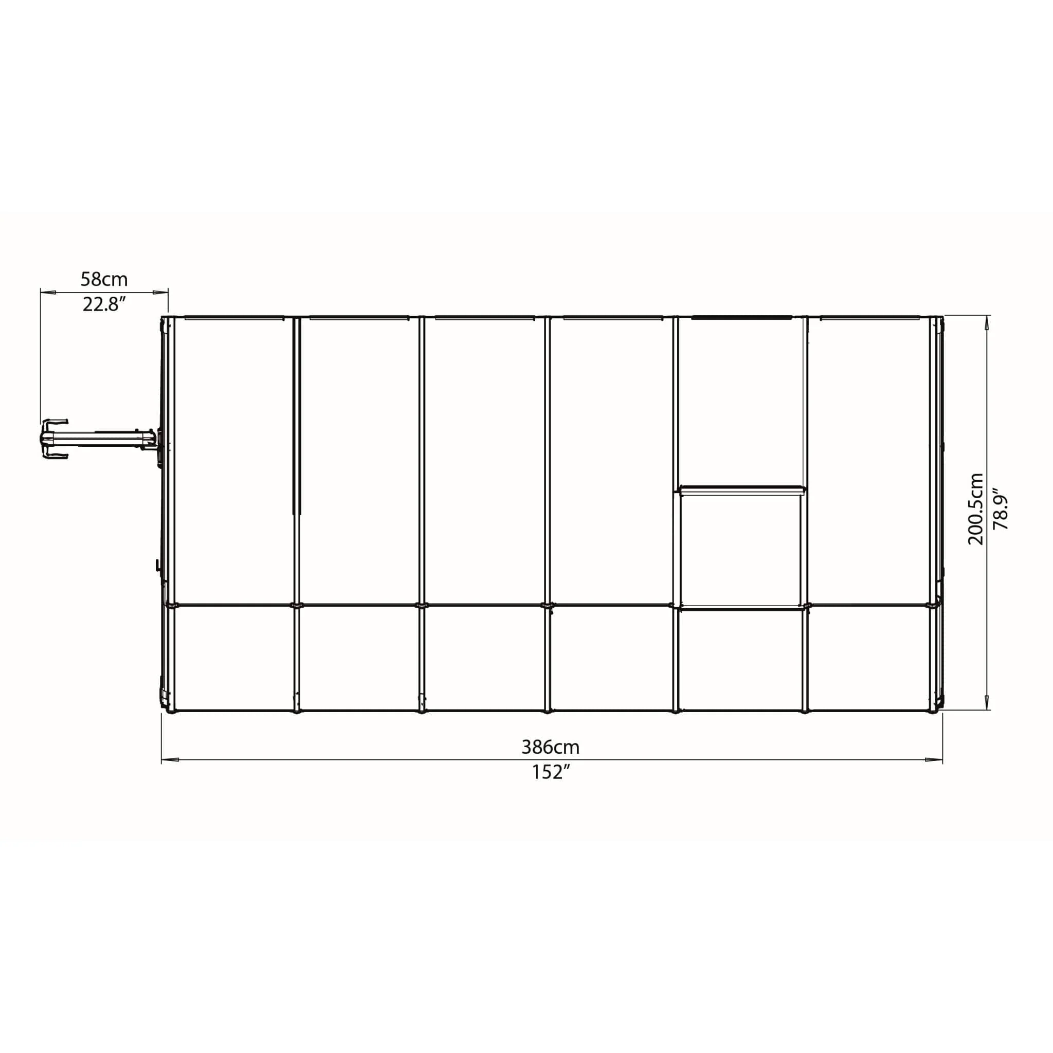 Palram - Canopia | Sun Room Six Sunroom Enclosure, Lean To Greenhouse Kit - Image 16