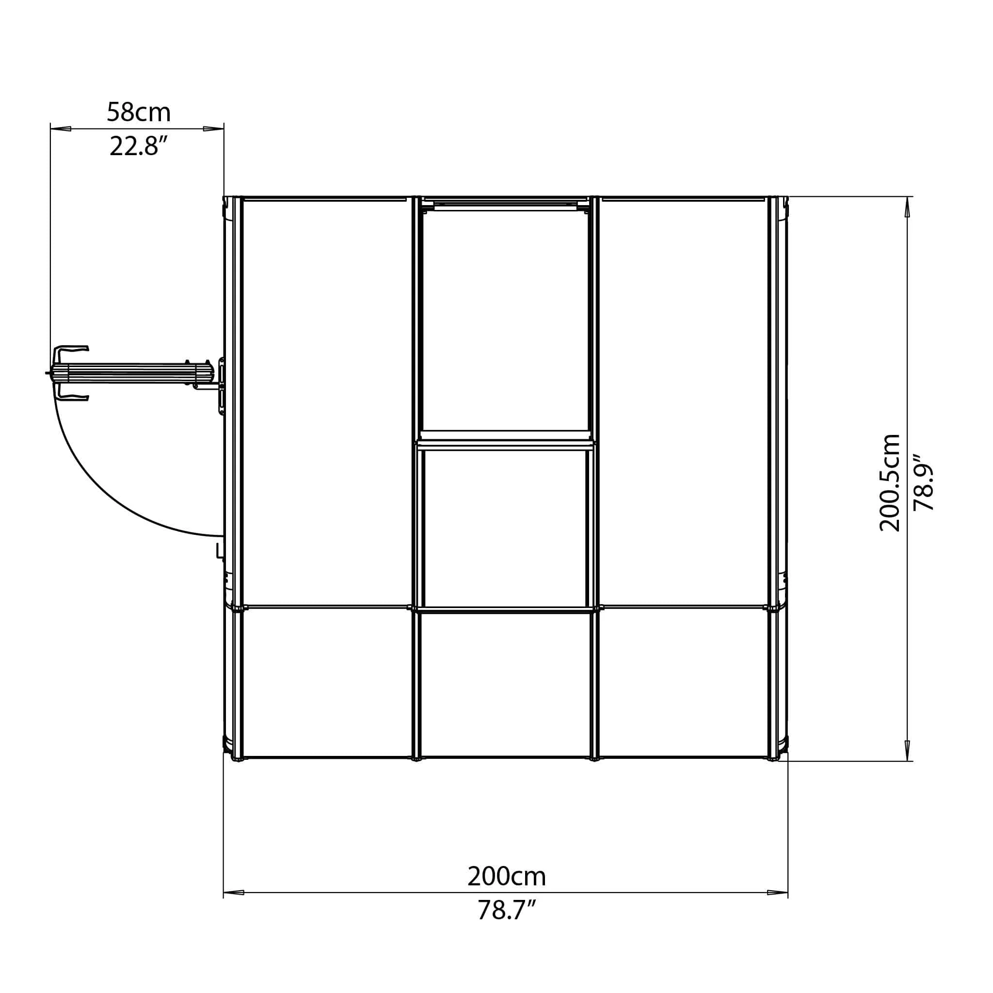 Palram - Canopia | Sun Room Six Sunroom Enclosure, Lean To Greenhouse Kit - Image 4