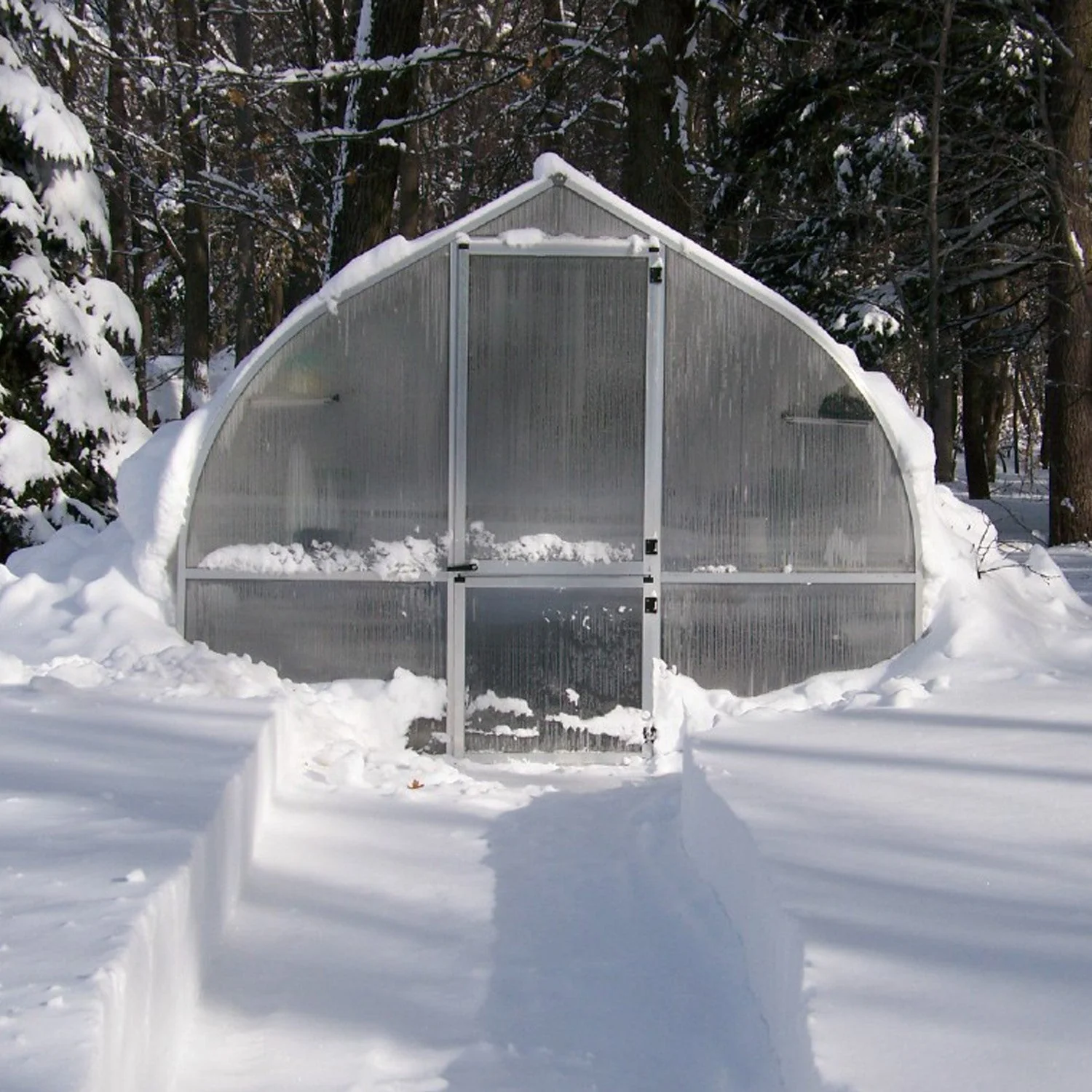 Hoklartherm | 9ft 8in x 10ft 6in x 7ft 7in Riga 3 Hobby Greenhouse Kit With 8mm Twin-wall Polycarbonate Glazing - Image 11