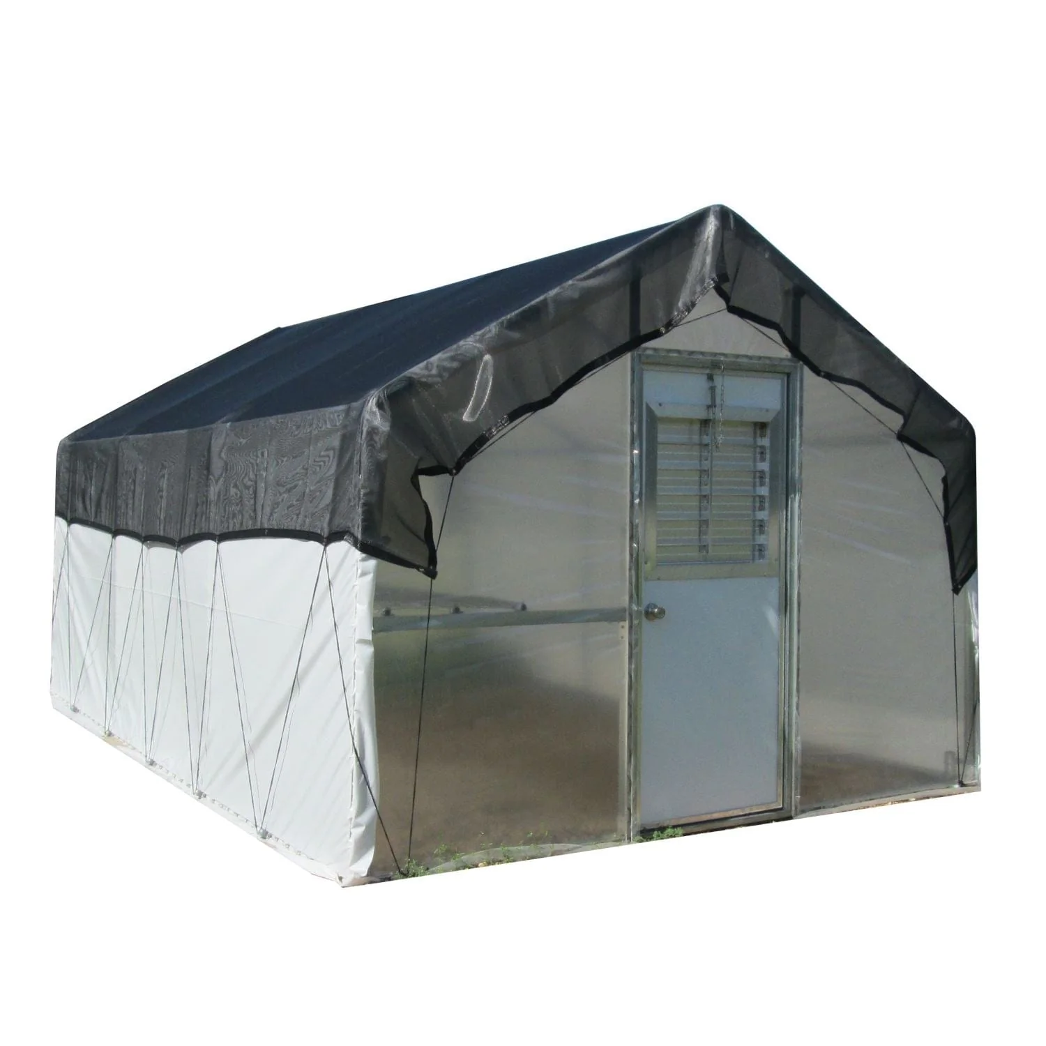 Riverstone | 10x27 ft Carver Educational Greenhouse Package, 6mm Polycarbonate Sheeting