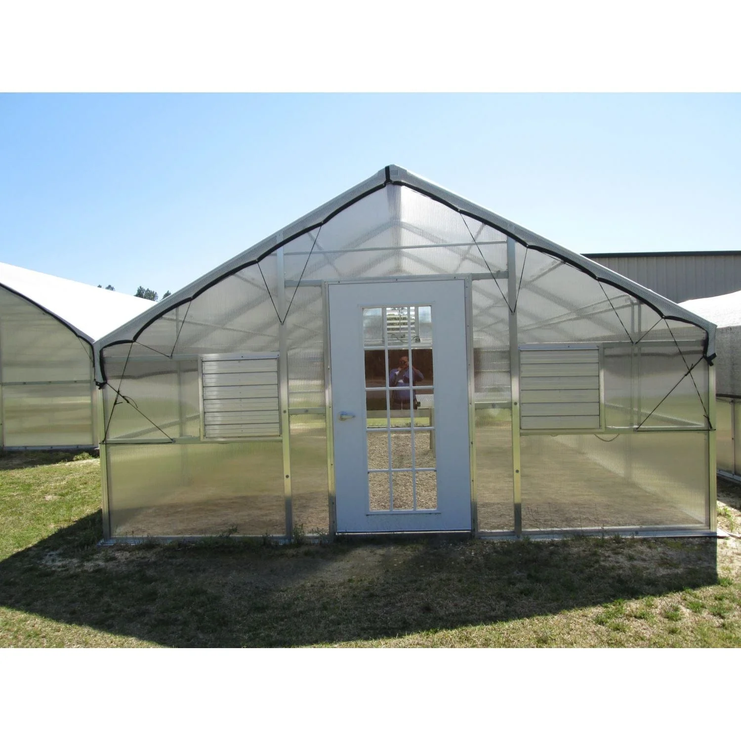 Riverstone | 12x24 ft Thoreau Growers Edition Educational Greenhouse Package, 8mm Twin-wall Light Diffusing Polycarbonate