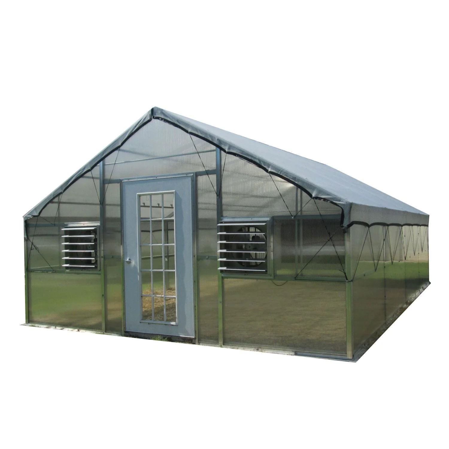 Riverstone | 12x24 ft Whitney Premium Educational Greenhouse Package, 8mm Twin-wall Polycarbonate