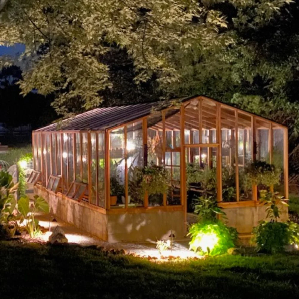 Santa Barbara | Deluxe Redwood Glass Greenhouse/Sunroom Premium Package With 3/16 inch Glass Glazing and Pre-assembled Panels - Image 15