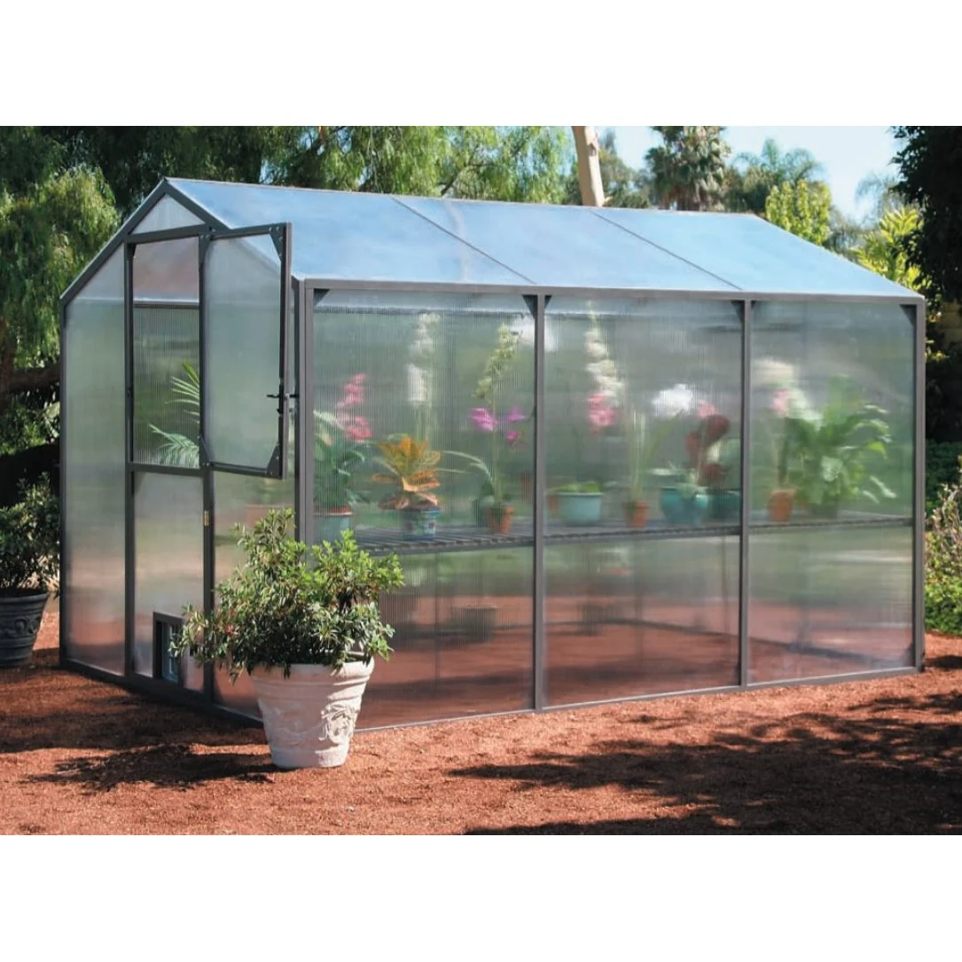 Santa Barbara | Montecito Aluminum Greenhouse With 8mm Twin Wall Polycarbonate Glazing - Image 7